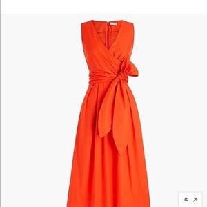 J.Crew factory organic cotton wrap dress